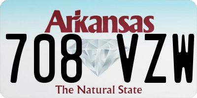 AR license plate 708VZW