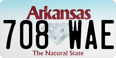 AR license plate 708WAE