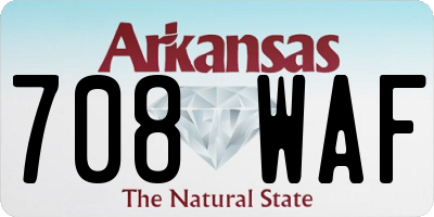 AR license plate 708WAF