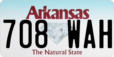AR license plate 708WAH