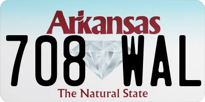 AR license plate 708WAL
