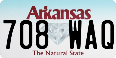 AR license plate 708WAQ