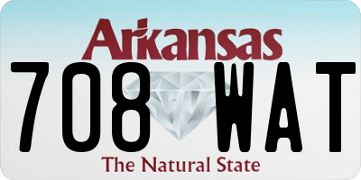 AR license plate 708WAT