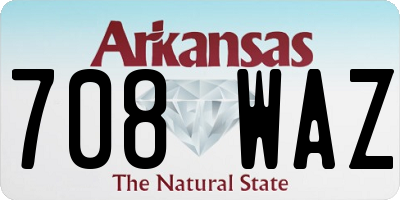 AR license plate 708WAZ