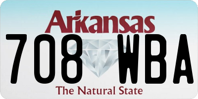 AR license plate 708WBA