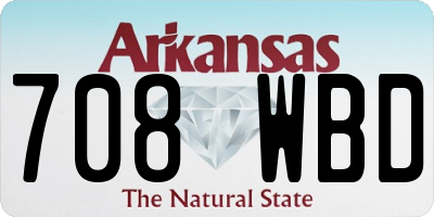 AR license plate 708WBD