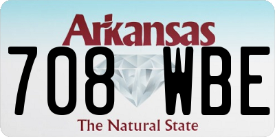 AR license plate 708WBE