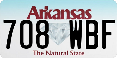 AR license plate 708WBF