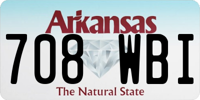 AR license plate 708WBI