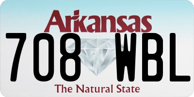 AR license plate 708WBL