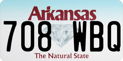AR license plate 708WBQ