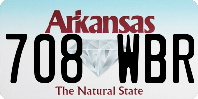 AR license plate 708WBR