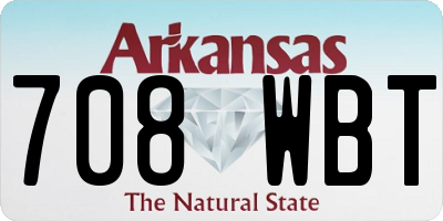 AR license plate 708WBT