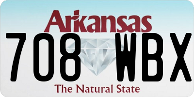 AR license plate 708WBX
