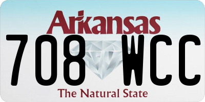 AR license plate 708WCC