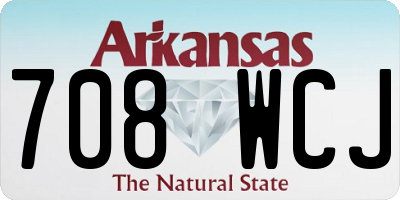 AR license plate 708WCJ