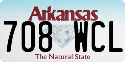 AR license plate 708WCL