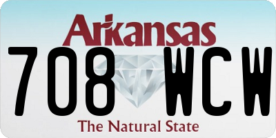 AR license plate 708WCW