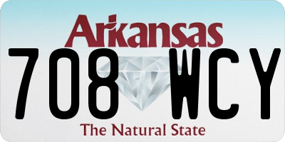 AR license plate 708WCY