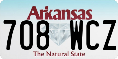 AR license plate 708WCZ