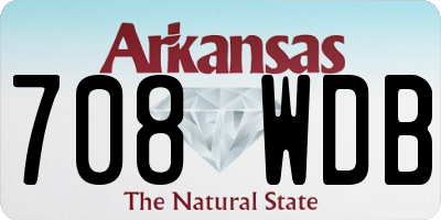 AR license plate 708WDB