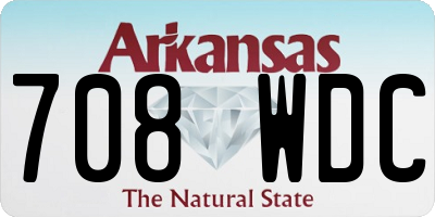 AR license plate 708WDC