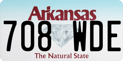 AR license plate 708WDE