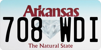AR license plate 708WDI