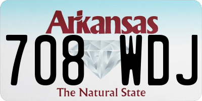 AR license plate 708WDJ