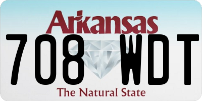 AR license plate 708WDT