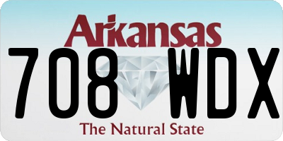 AR license plate 708WDX