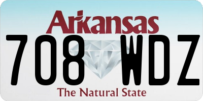 AR license plate 708WDZ