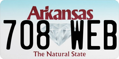 AR license plate 708WEB