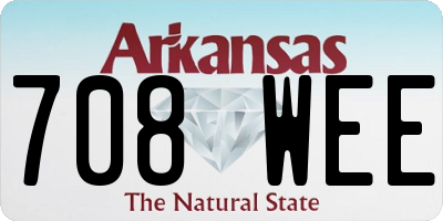 AR license plate 708WEE