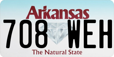AR license plate 708WEH