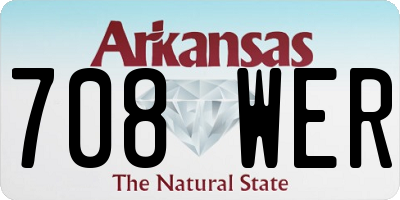 AR license plate 708WER