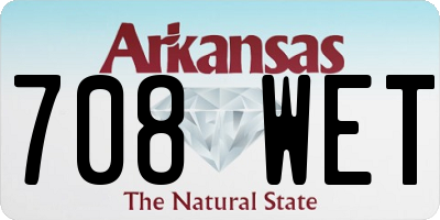 AR license plate 708WET