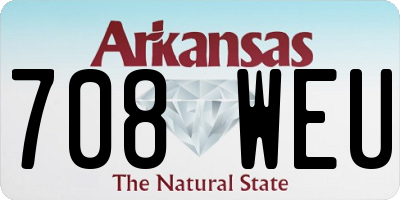 AR license plate 708WEU