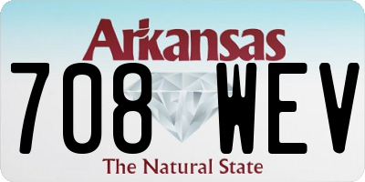 AR license plate 708WEV