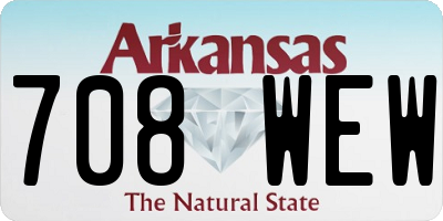 AR license plate 708WEW