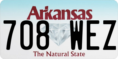 AR license plate 708WEZ