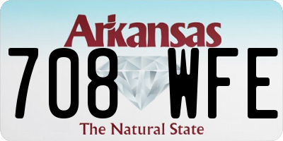AR license plate 708WFE