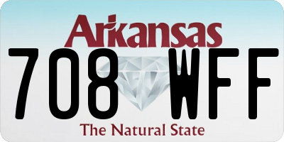 AR license plate 708WFF