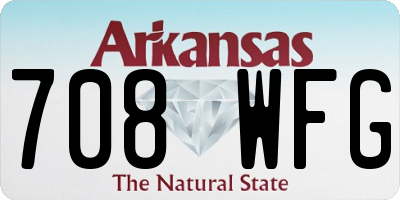 AR license plate 708WFG