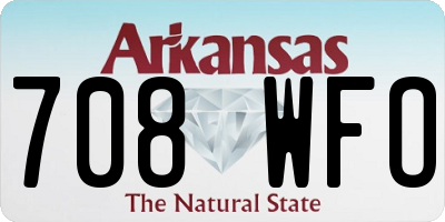 AR license plate 708WFO