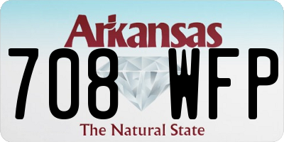 AR license plate 708WFP