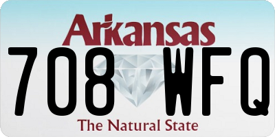 AR license plate 708WFQ