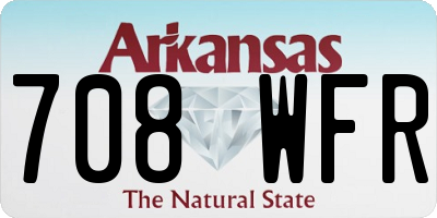 AR license plate 708WFR