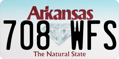AR license plate 708WFS