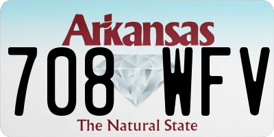 AR license plate 708WFV